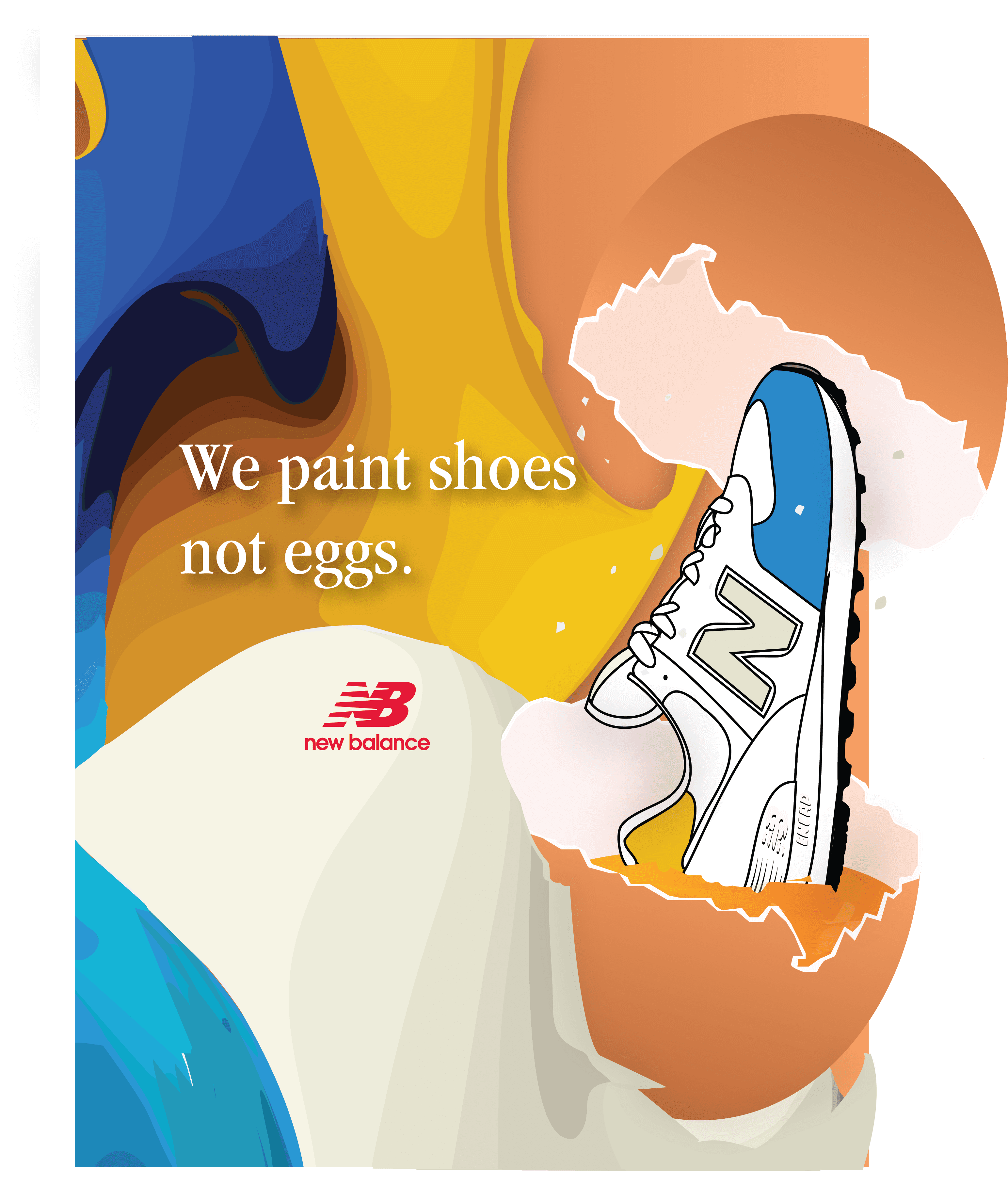 We paint shoes not eggs